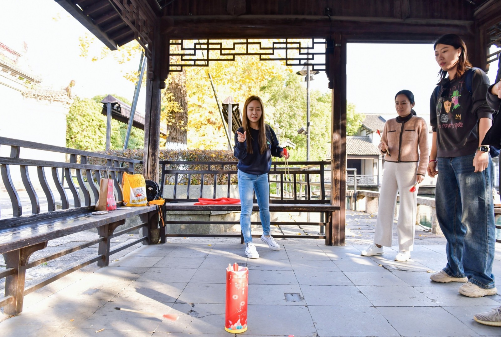说明这套定向玩法不绑定某一个网红古镇｜陀螺团建活动实拍（图3）